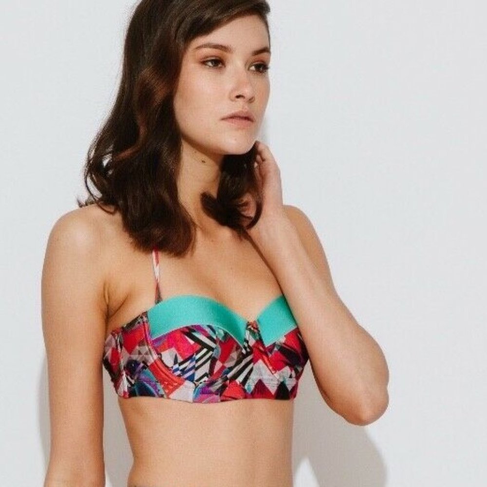 WE ARE HANDSOME Wildcard Lark Bustier Bikini  Top